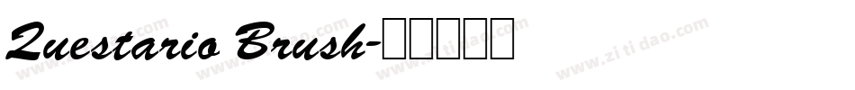 Questario Brush字体转换